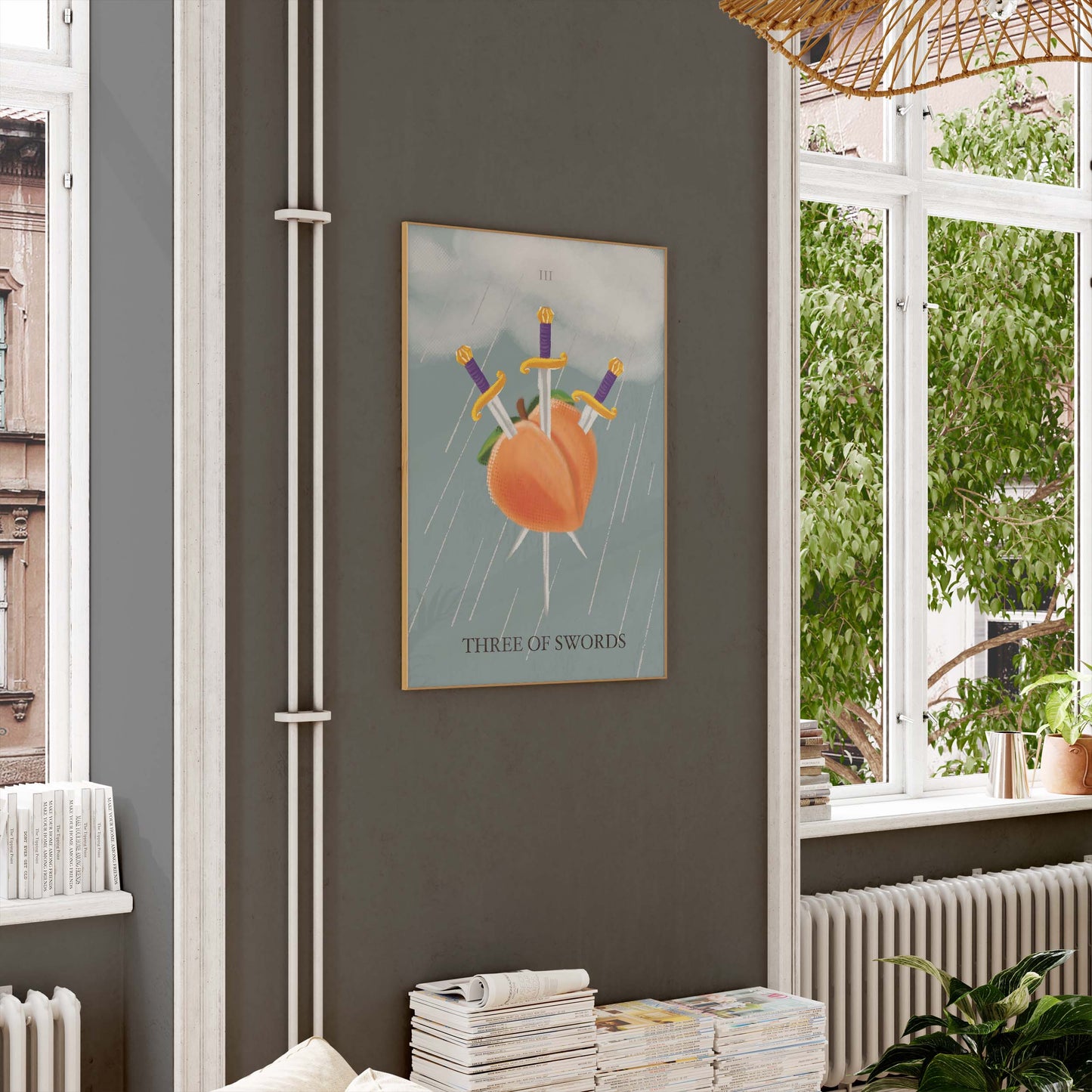 Three of Swords Art Print by André Humeres