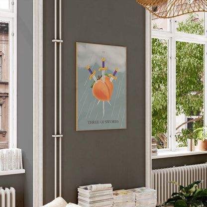 Three of Swords Art Print by André Humeres