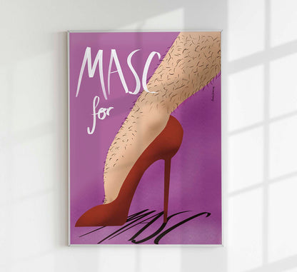 Masc for Masc Art Print by André Humeres