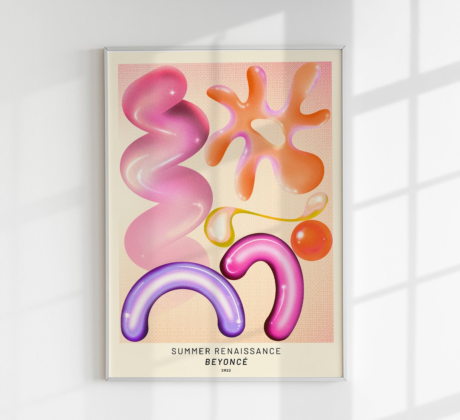 Beyonce Album Summer Renaissance Pink & Purple Shapes – Patroa Studio