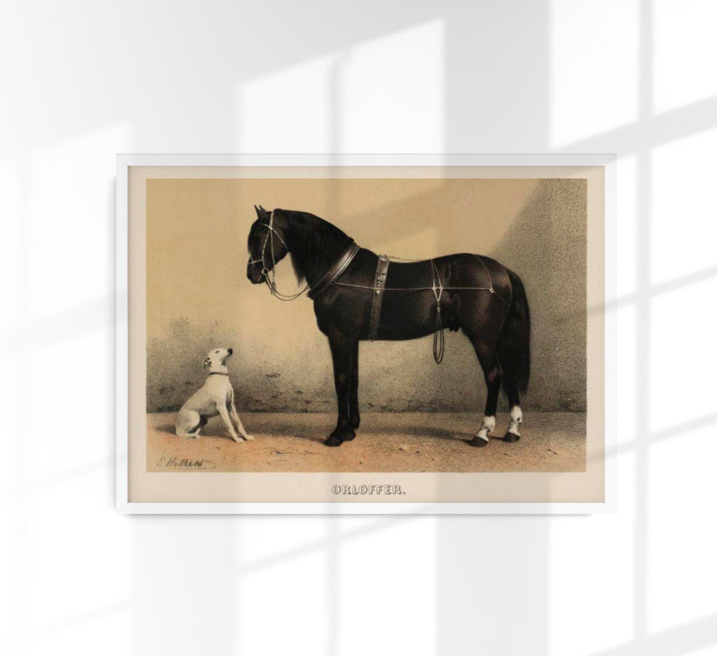 Orloff Horse & Dog Poster