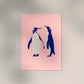 Penguins Pink Poster