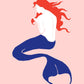 Mermaid Pink Poster