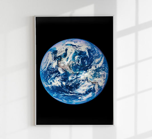 Planet Earth Astronomical Poster