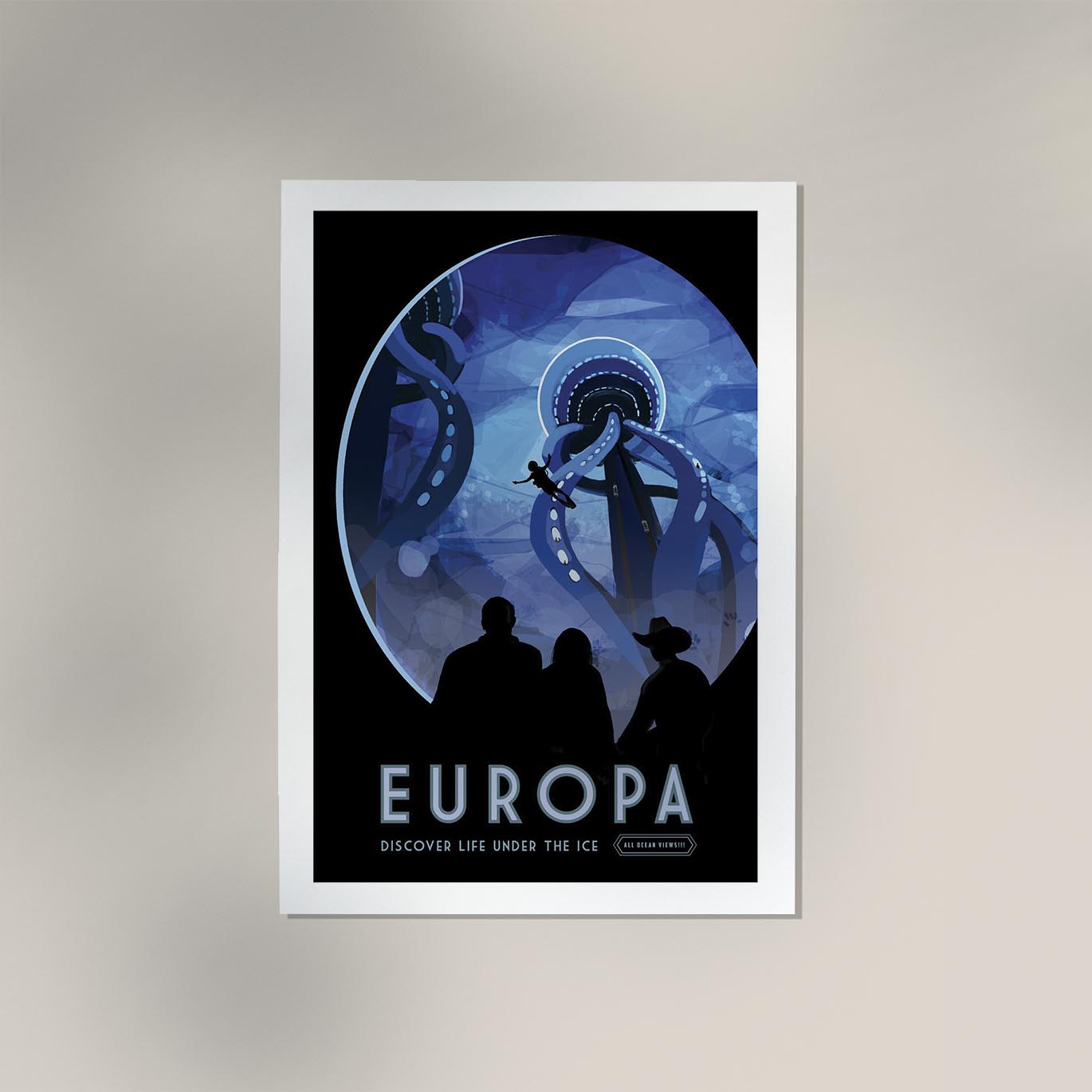 Europa Space Poster