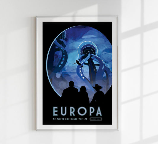 Europa Space Poster