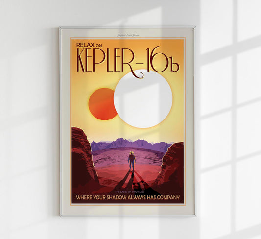 Two Suns Space Poster