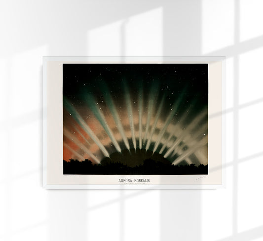 Aurora Borealis Astronomical Illustration