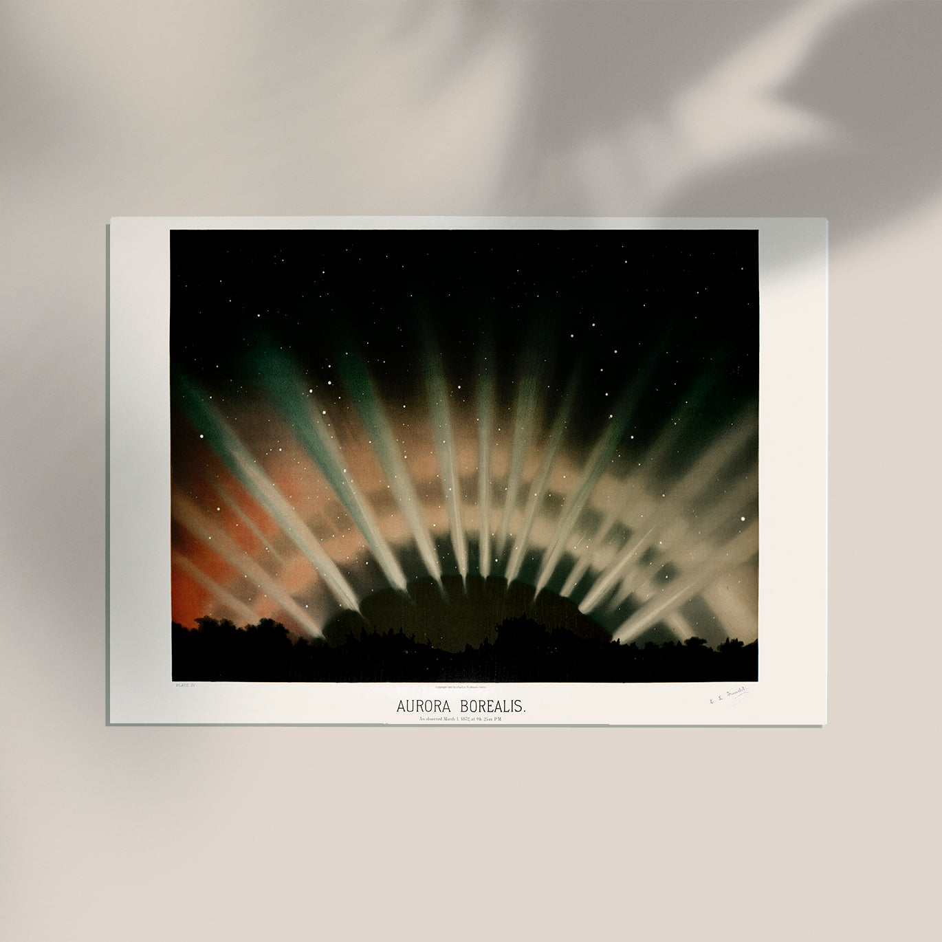 Aurora Borealis Astronomical Illustration