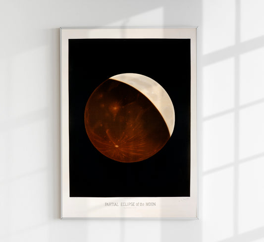 Lunar Eclipse Astronomical Illustration