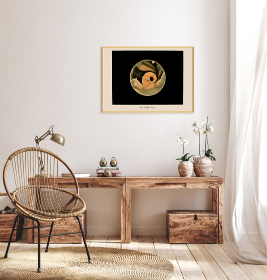 Mars by Trouvelot Astronomical Illustration