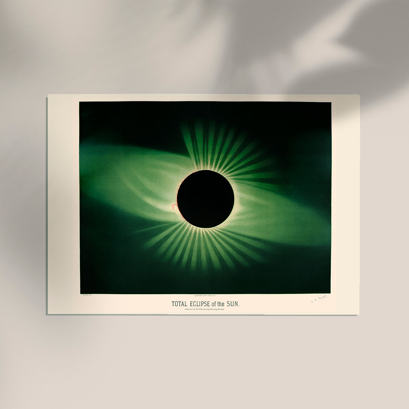 Total Solar Eclipse Astronomical Poster