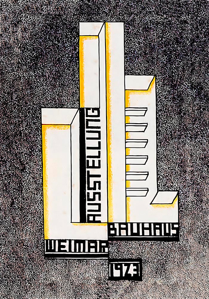 Bauhaus Ausstellung Weimar 1923 Poster by Farkas Molnar