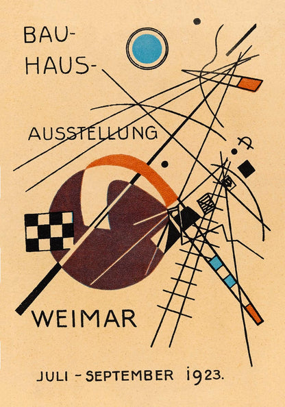 Bauhaus Ausstellung 1923 Weimar Poster by Wassily Kandinsky