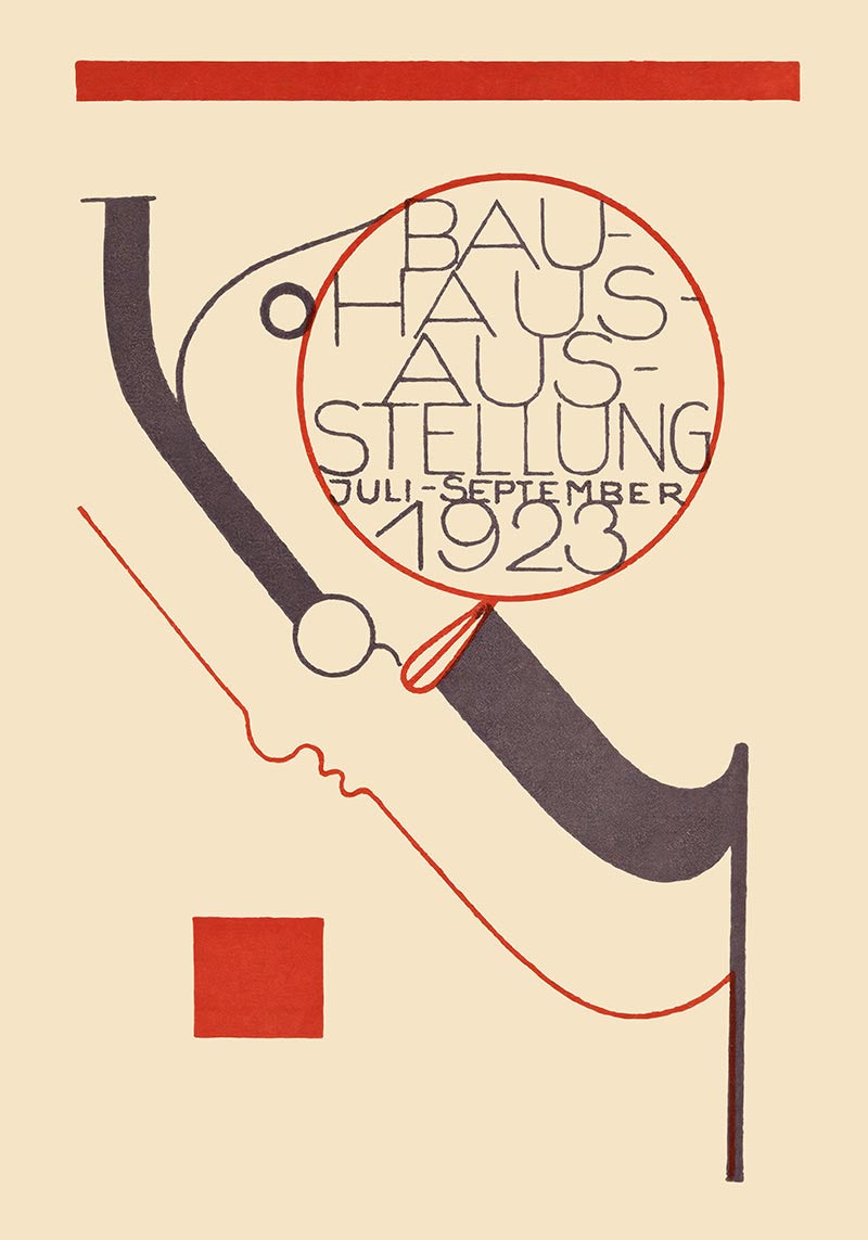 Bauhaus Exhibition Poster by Oskar Schlemmer 1922-1923