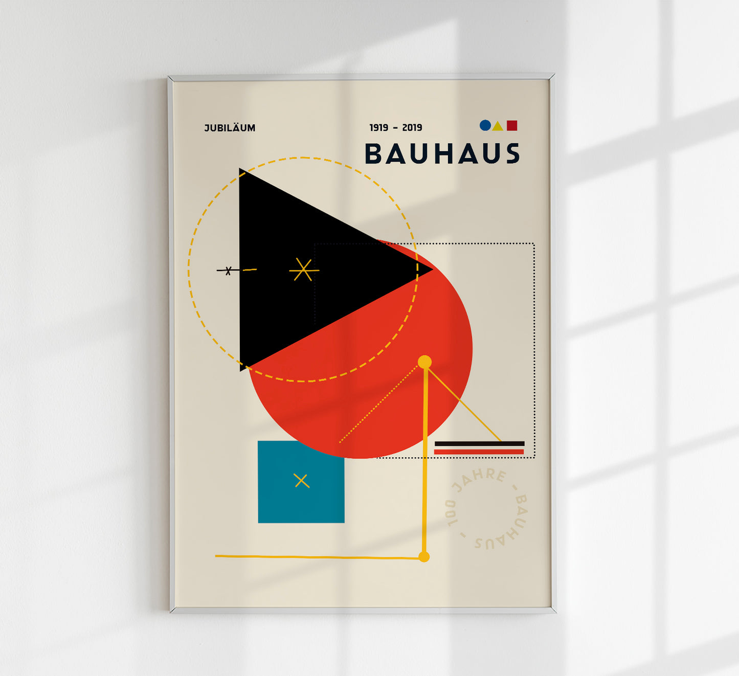 Bauhaus Geometric Poster