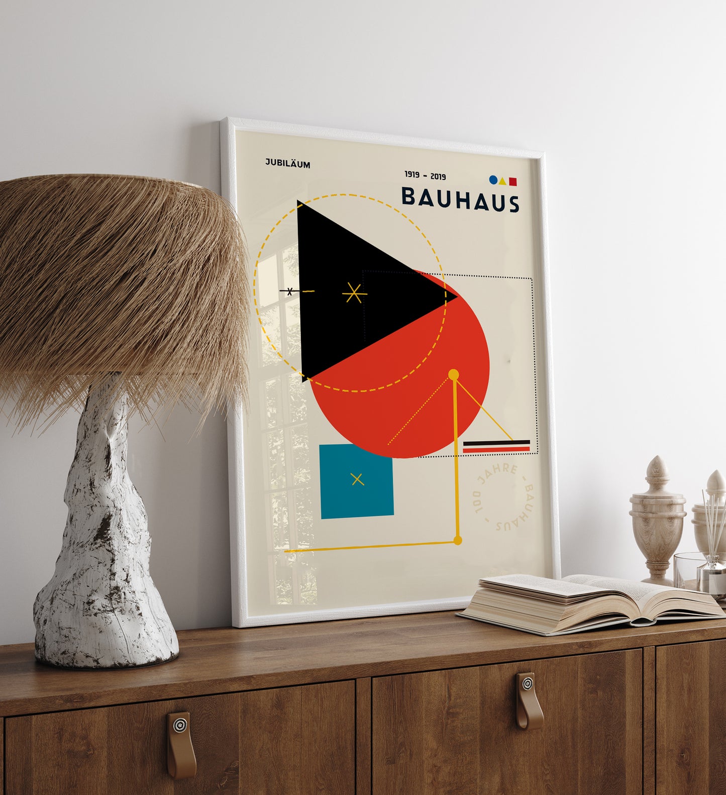 Bauhaus Geometric Poster