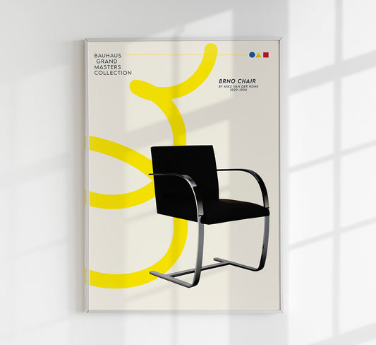 BRNO Chair by Bauhaus Masters Art Poster