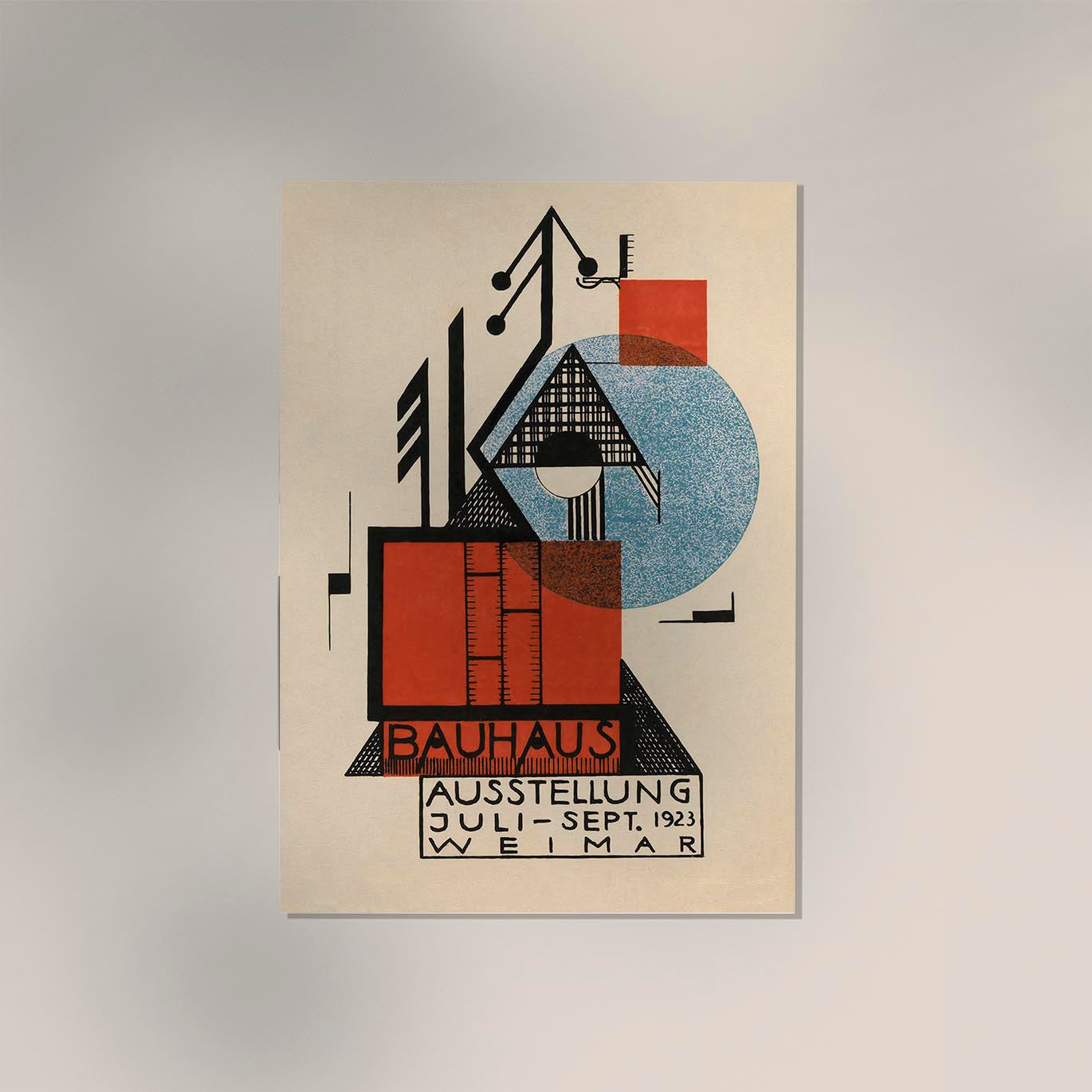 Bauhaus 1923 Weimar Exhibition by Rudolf Baschant Art Poster