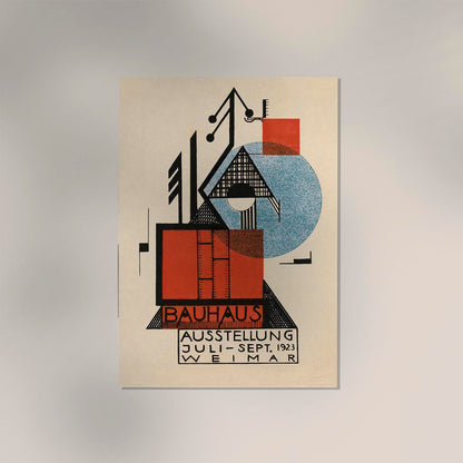 Bauhaus 1923 Weimar Exhibition by Rudolf Baschant Art Poster
