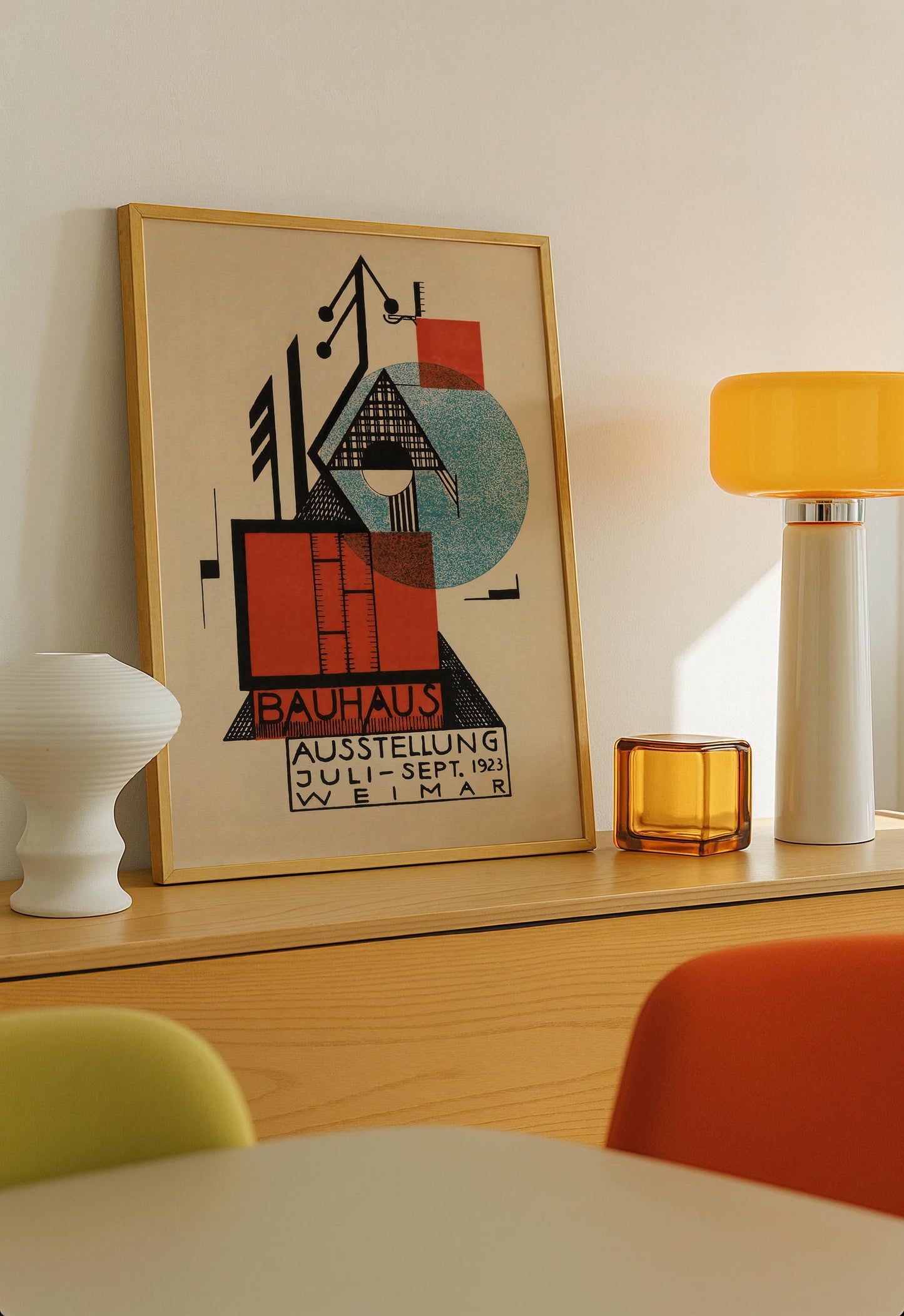 Bauhaus 1923 Weimar Exhibition by Rudolf Baschant Art Poster