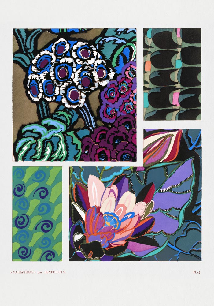 Vintage floral motifs n. 12 by Édouard Bénédictus