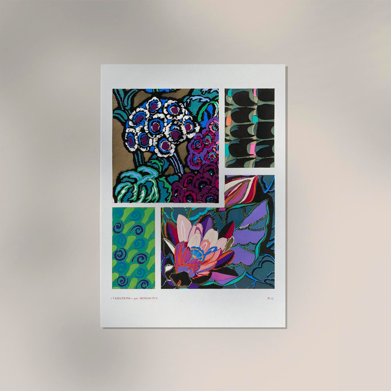 Vintage floral motifs n. 12 by Édouard Bénédictus