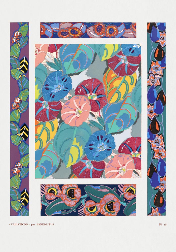 Vintage floral motifs n. 15 by Édouard Bénédictus