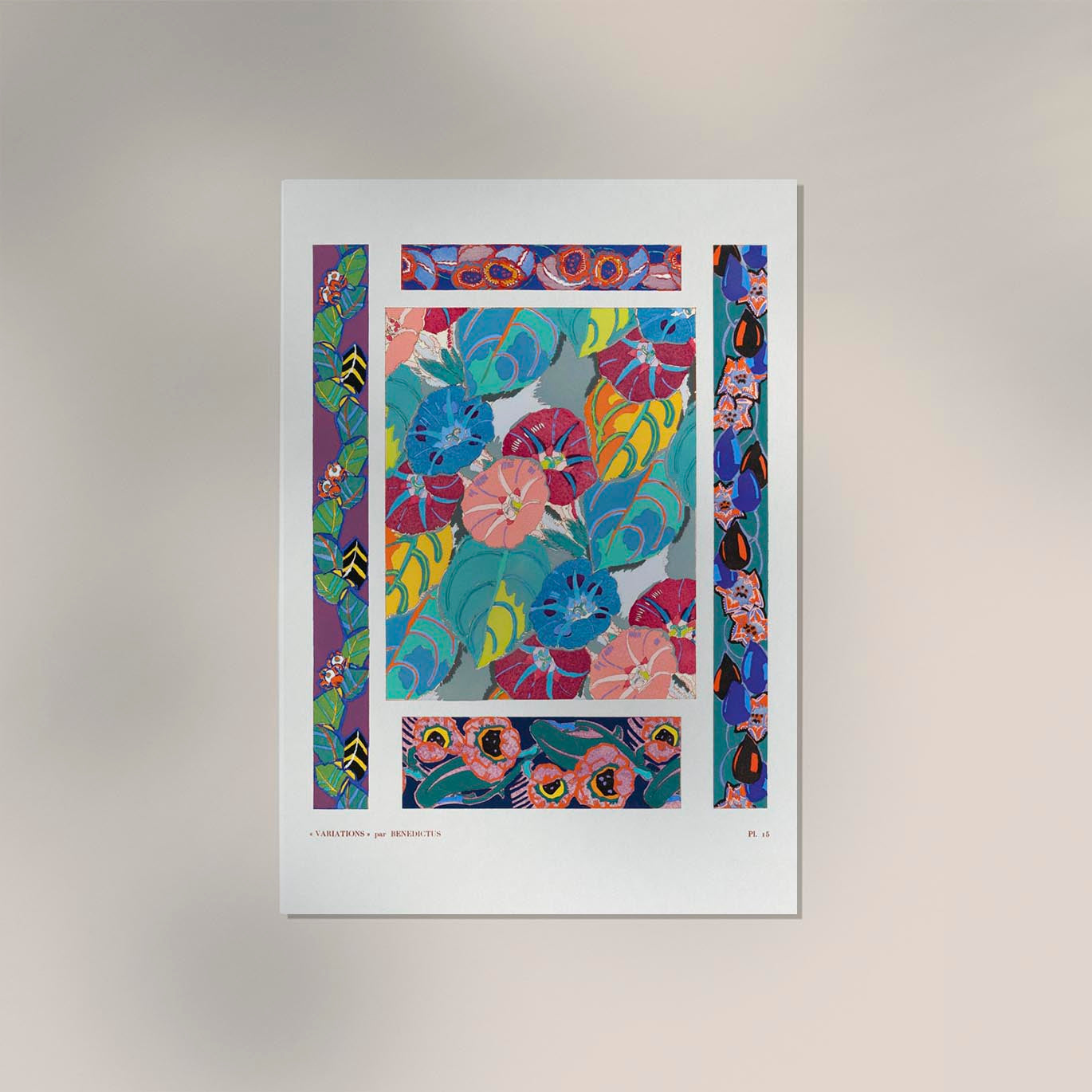 Vintage floral motifs n. 15 by Édouard Bénédictus