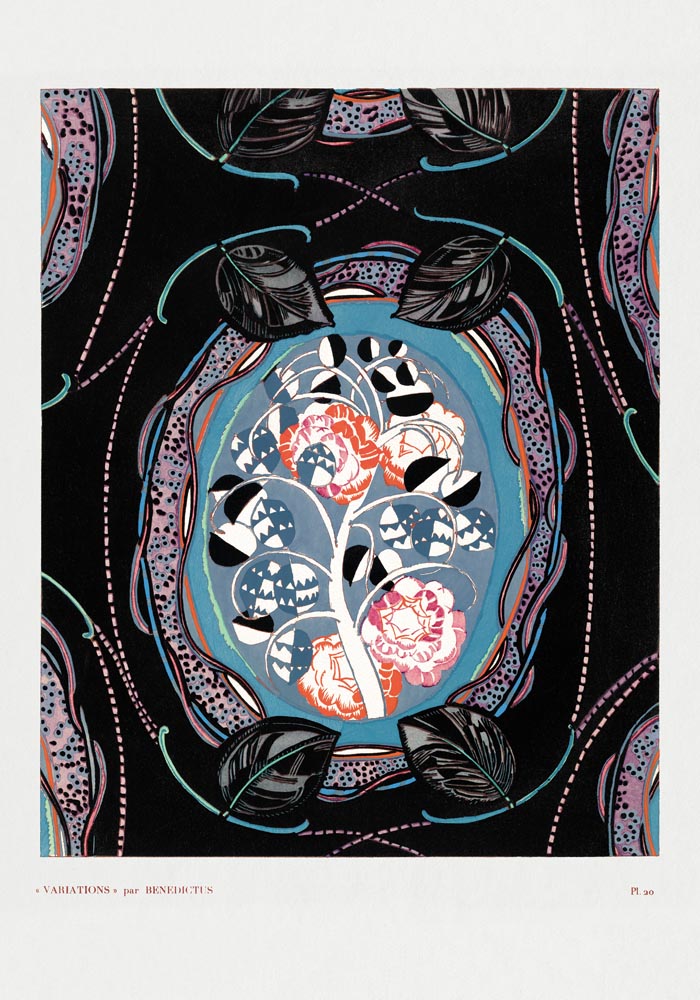 Vintage floral motifs n. 20 by Édouard Bénédictus