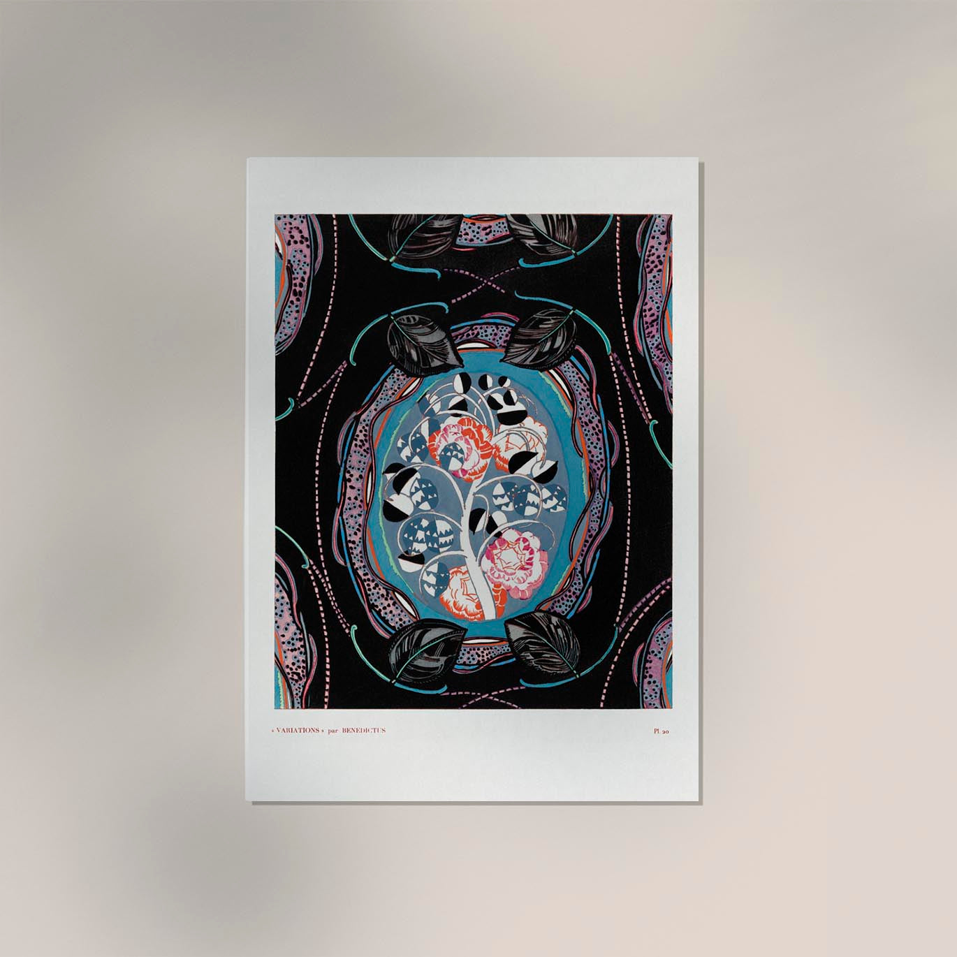 Vintage floral motifs n. 20 by Édouard Bénédictus