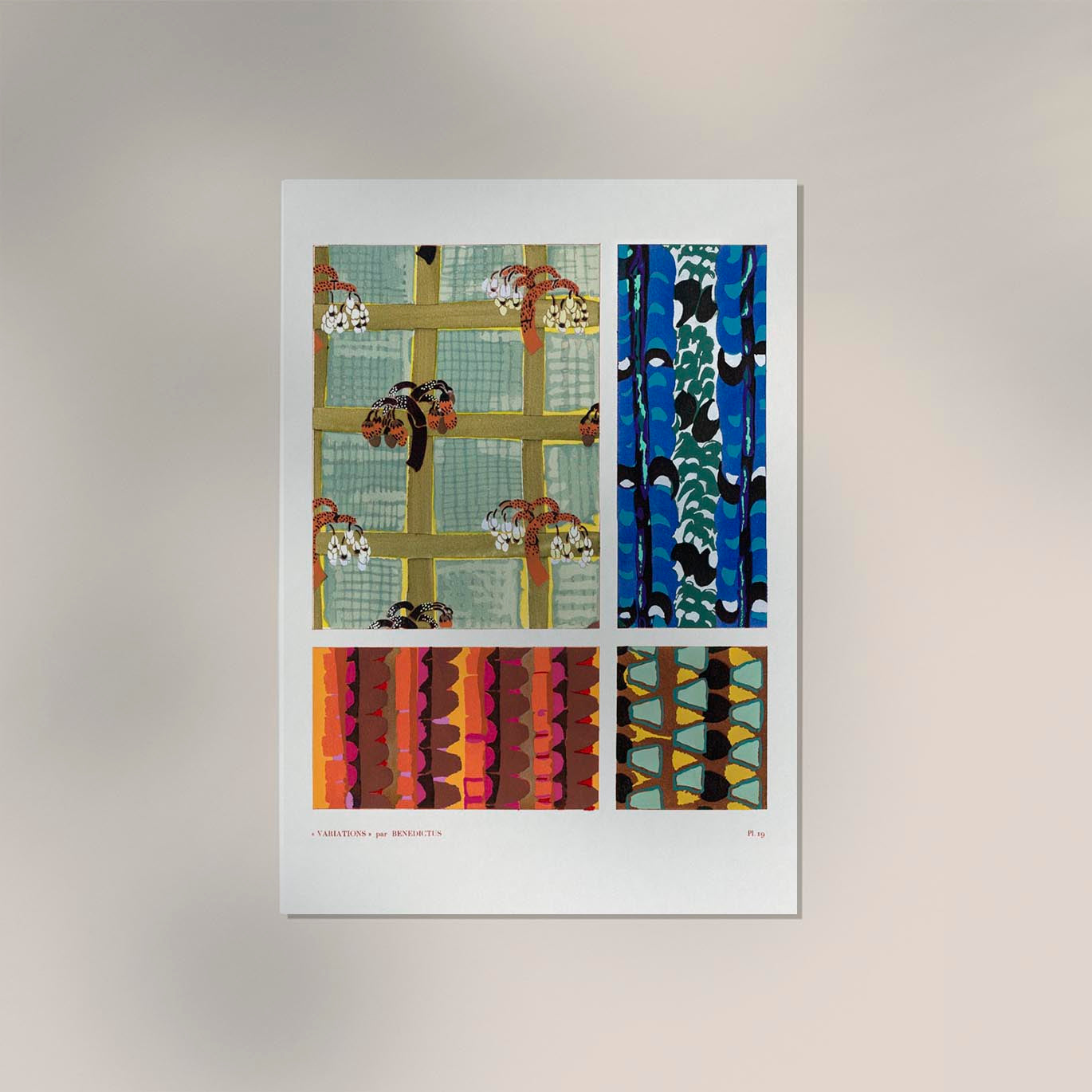 Vintage geometric motifs n. 19 by Édouard Bénédictus