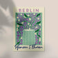 Berlin Plants and Flowers Green and Purple Graphic Art Poster