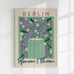 Berlin Plants and Flowers Green and Purple Graphic Art Poster