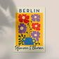 Berlin Plants and Flowers Yellow Graphic Art Poster