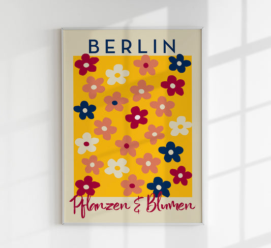 Berlin Plants and Flowers Daisy Art Poster
