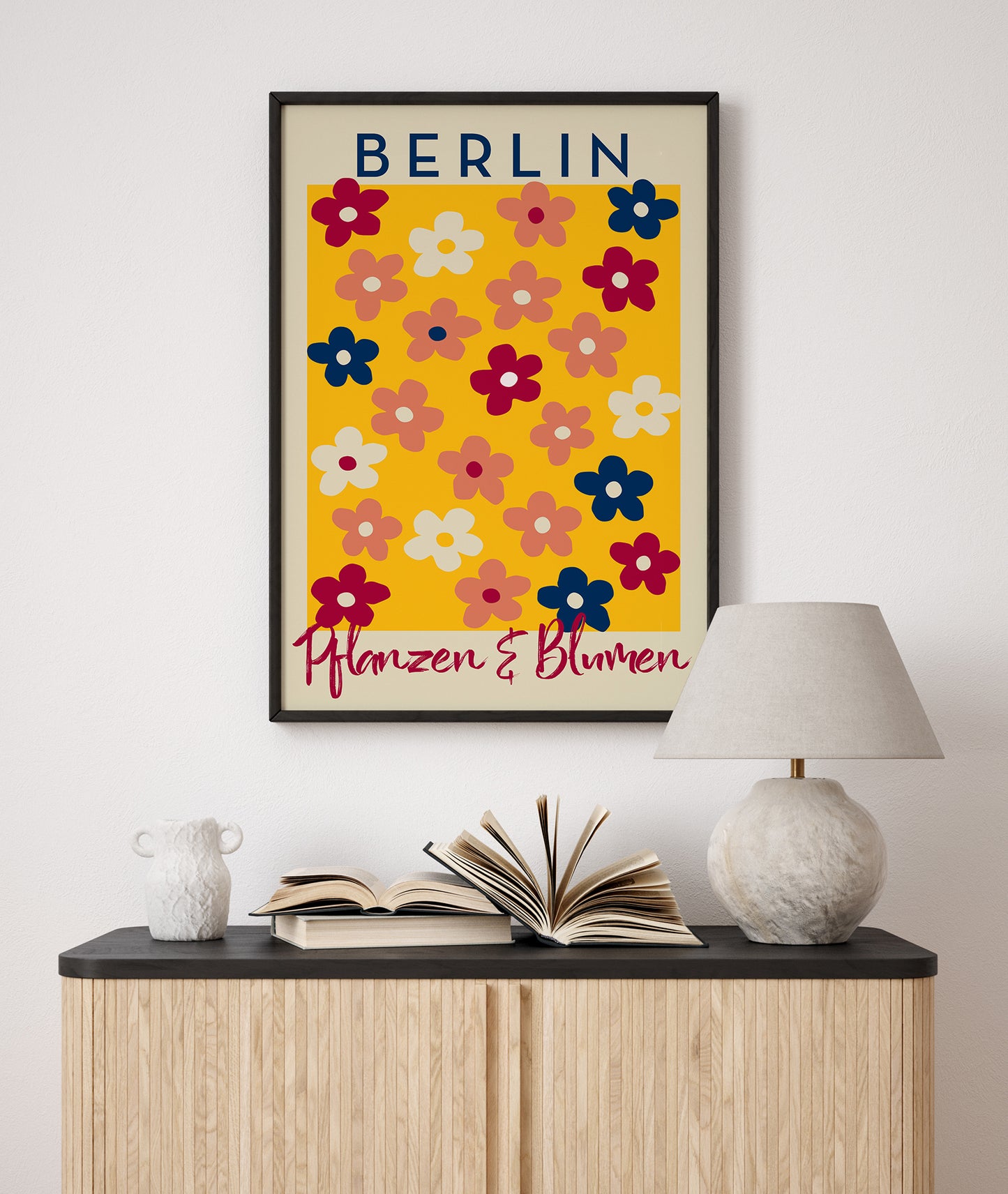 Berlin Plants and Flowers Daisy Art Poster