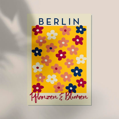 Berlin Plants and Flowers Daisy Art Poster