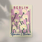 Berlin Plants and Flowers Baby Pink Art Poster