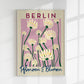 Berlin Plants and Flowers Baby Pink Art Poster