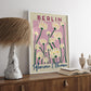 Berlin Plants and Flowers Baby Pink Art Poster