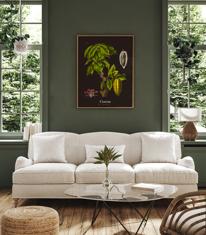 Cacao Botanical Poster