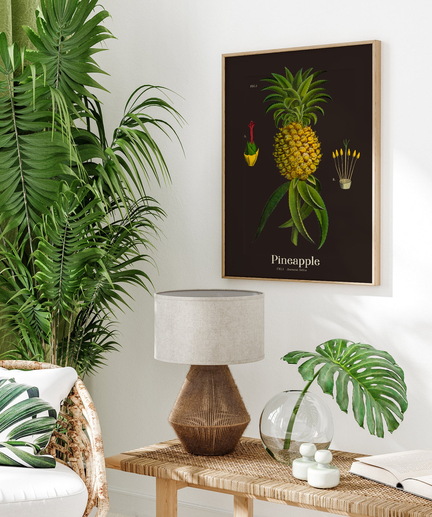 Pineapple Botanical Poster