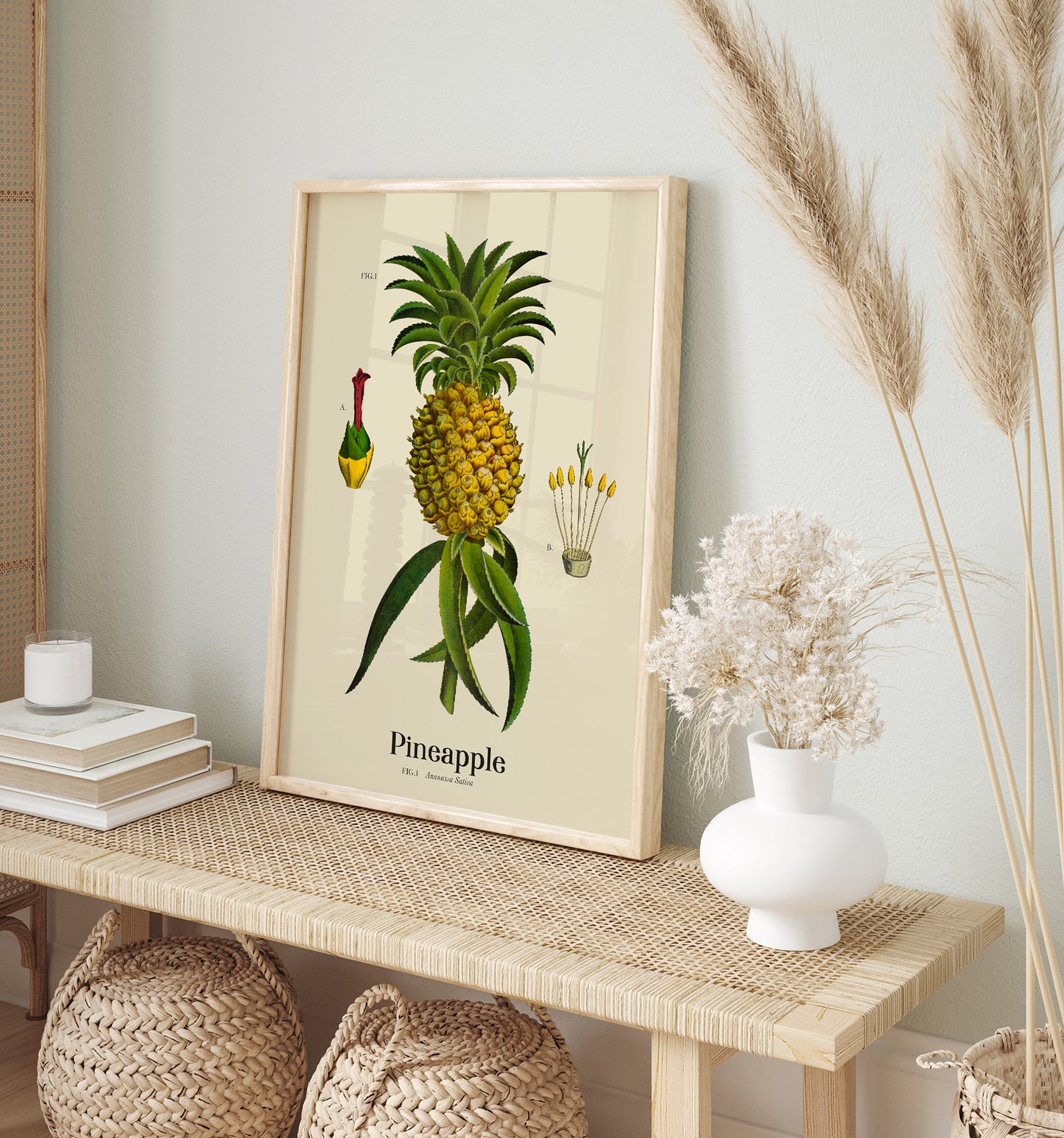 Pineapple Botanical Light Poster