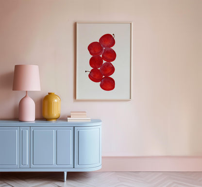Cherries Botanical Poster