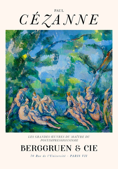 The Bathers Paul Cézanne Exhibition Poster