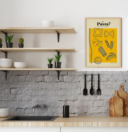 Che Pasta Chart Graphic Art Poster