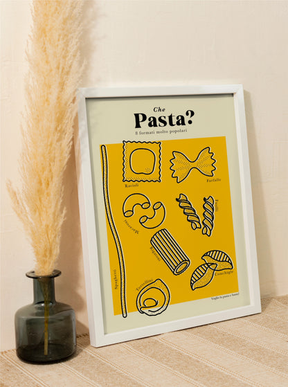 Sale: Che Pasta Chart Graphic - S Size Fine Art Print