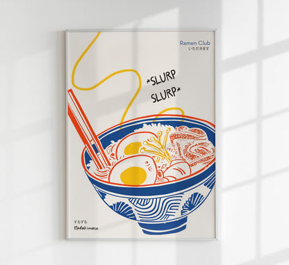 Ramen Club Graphic Art Poster