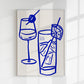 Drinks Graphic Art Poster